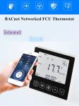 LCD 65mm * 48mm RS485 IP30 Fan Coil Unit Thermostat