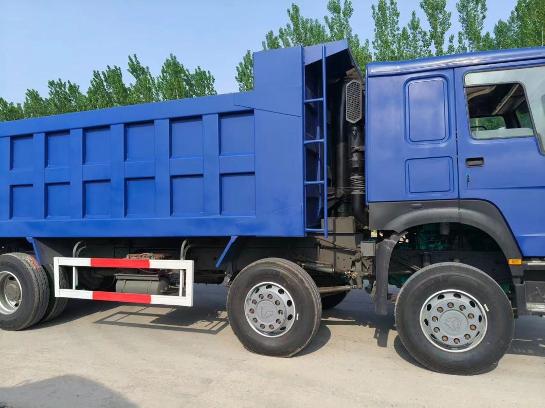 Different Colors blue Right-Hand Drive Sinotruk HOWO 8*4 Dump Truck Secondhand Truck