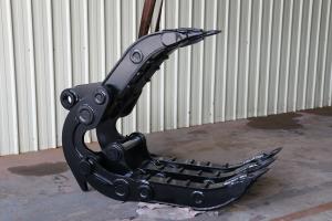 Quality Antiwear Mechanical Excavator Grab , Wood Log Grapple For Forestry Machinery wholesale