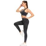 Acid Wash Athletic Wear Set High Impact Sports Bra 100% Squat Proof Pocket