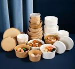 Factory Hot Selling Custom Printed Snack Food Kraft Brown 22oz Hot Soup Paper