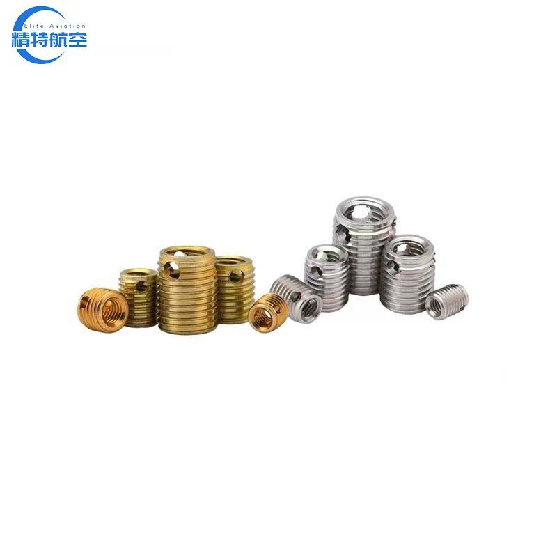 SS304 Metric 302 M2 M3 M4 Holes Types Self Tapping Screw Bushing Slotted Type Wire Thread Insert