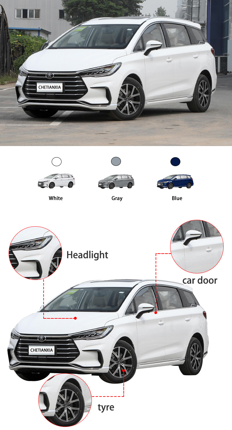 Plug In Hybrid MPV 7 Seater Electric New Energy MPV EV Car BYD Song Max