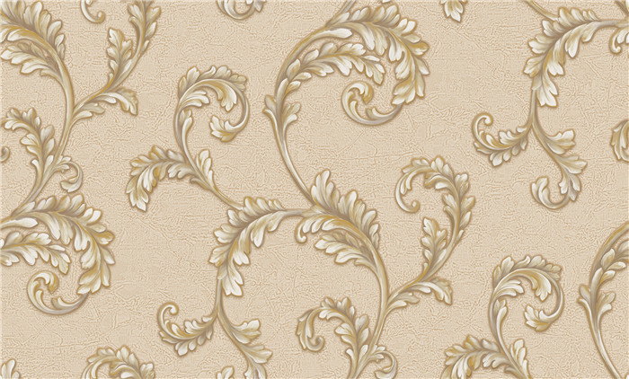 Peelable Metallic Embossed Wallpaper Water Resistant For Lounge Room