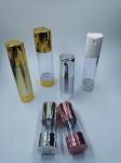 Special 15ml 30ml 50ml gold frosted vacuum skin care silver chambercosmetic