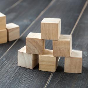 Quality Tree Pine 1.5cm Unfinished Wood Crafts Wooden Square Blocks wholesale