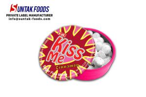 Quality White Low Fat Cinnamon Hard Candy For Gift Multi Shaped Click Clack Tin Box wholesale
