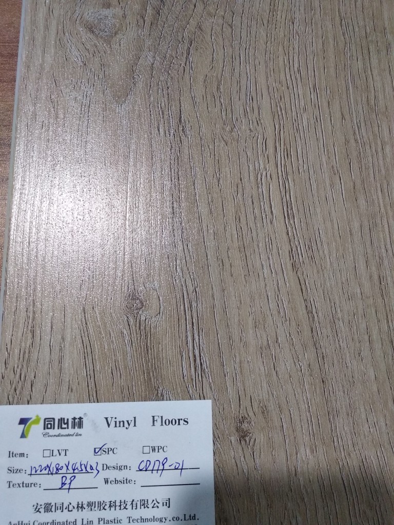 Easy Installation CaCO3 4.2mm SPC Luxury Vinyl Plank