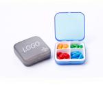 Fashionable small medicine box 65*65*20mm food grade ABS+PP five colors