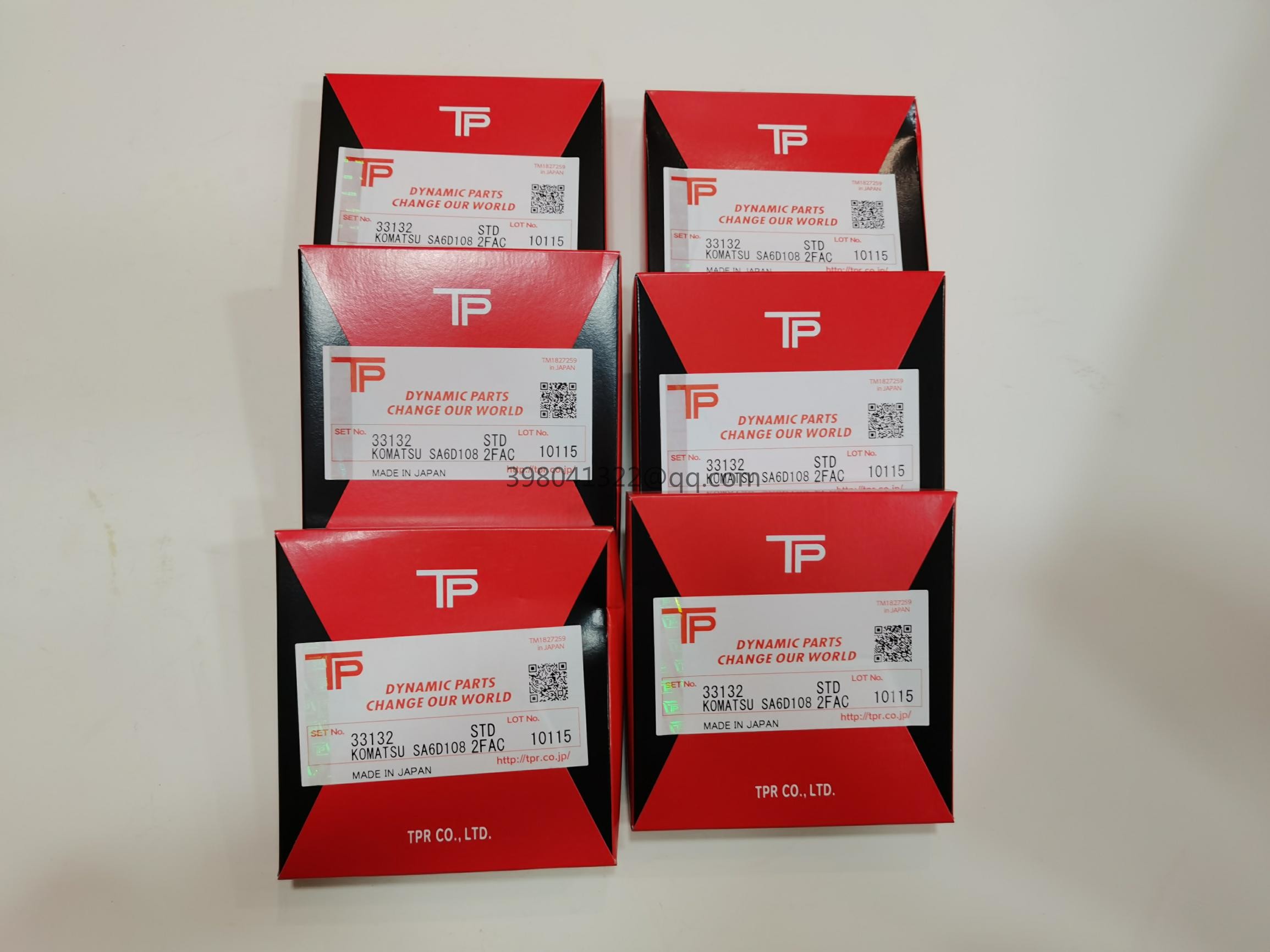 6D108 Komatsu Engine Parts Engine Piston Ring TP 33132 6221-31-2200