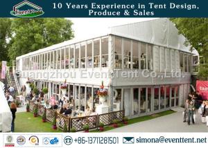 Quality Double Decker Marquee tent For Wedding , House Shaped Tent Anti UV Easy Assemble wholesale