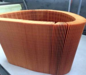 Quality Orange Yellow Filter Material Full Glue Free From Curing Eco Oil Filter Paper wholesale