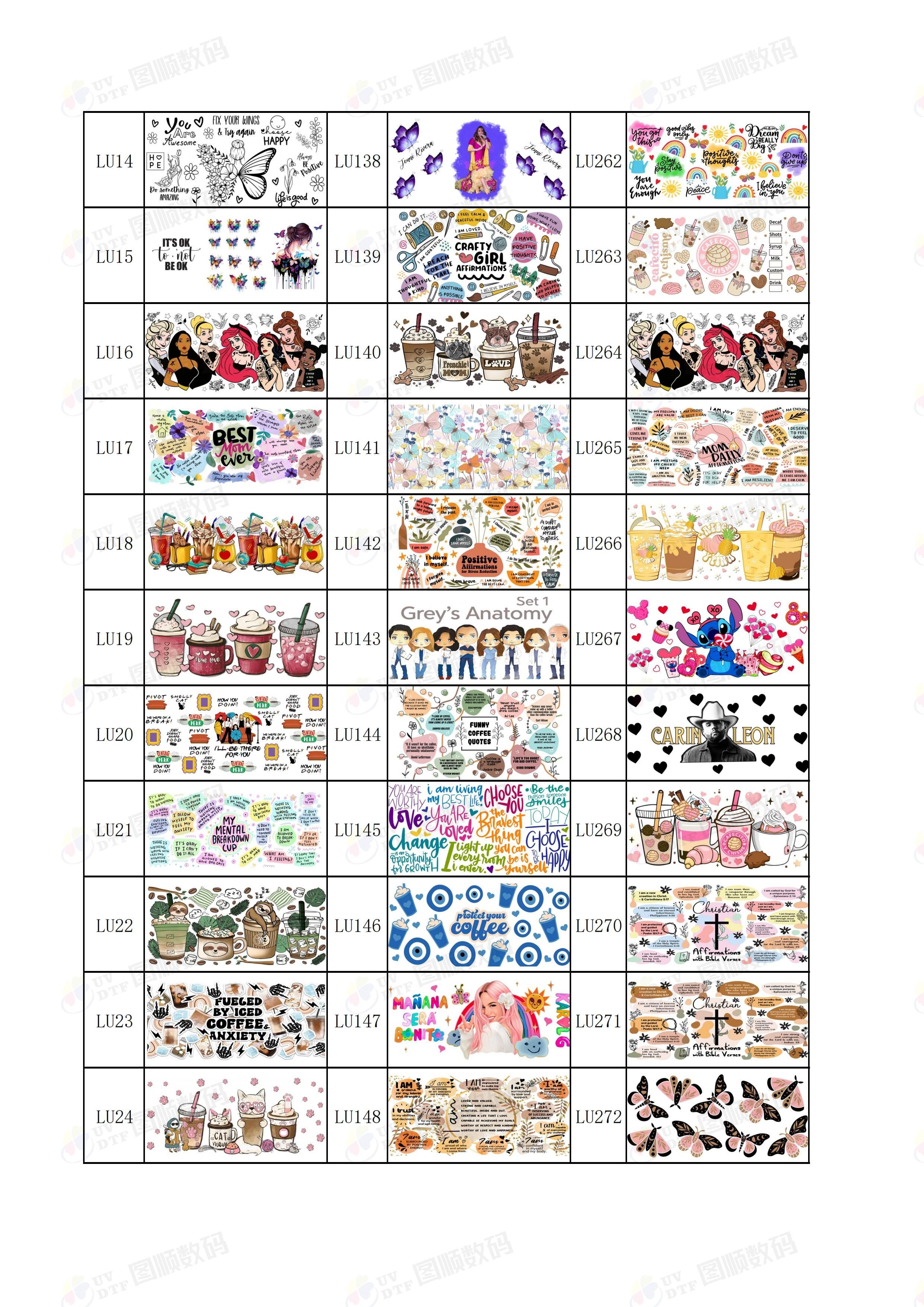 0.1mm Removable Printable UV DTF Cup Transfer Paper For Glass