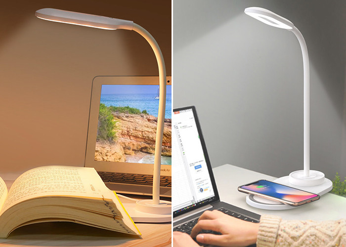 OEM ODM Fast 10W wireless charger desk lamp Rotation Touch Control