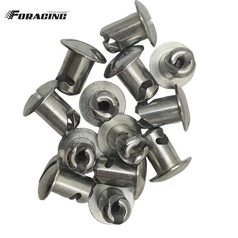 Universal Steel Quarter Turn Dzus Dome Head Buttons Silver Grip .500" for Sprint Car Maxim Eagle Winters Replace/Repair