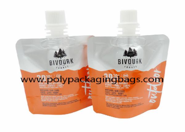 16oz 500ml Suction Nozzle Bag For Shower Gel Packaging Stand Up Spouch Pouch