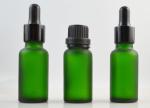 Glass Dropper Empty Cosmetic Containers , Frosted Essential Oil 15ml Face Cream