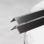 201 304 Brushed Titanium Black Coated L Shape Stainless Steel Transition Strip