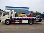 Dongfeng Wrecker Tow Truck 4 Ton , rescue Flatbed Towing Truck