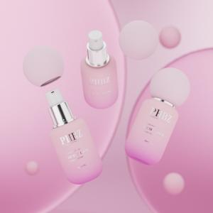 Quality Round Glass Cream Lotion Bottles 30ml Customized Logo wholesale
