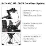 Adult SHIMANO DEORE Mountain Bike , 29 Inch Carbon Fiber Mountain Bike 2x12s