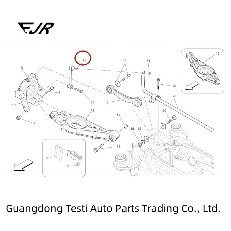 Long-Lasting Performance Ball Tie Rod For Levante M161 670038692 670038693