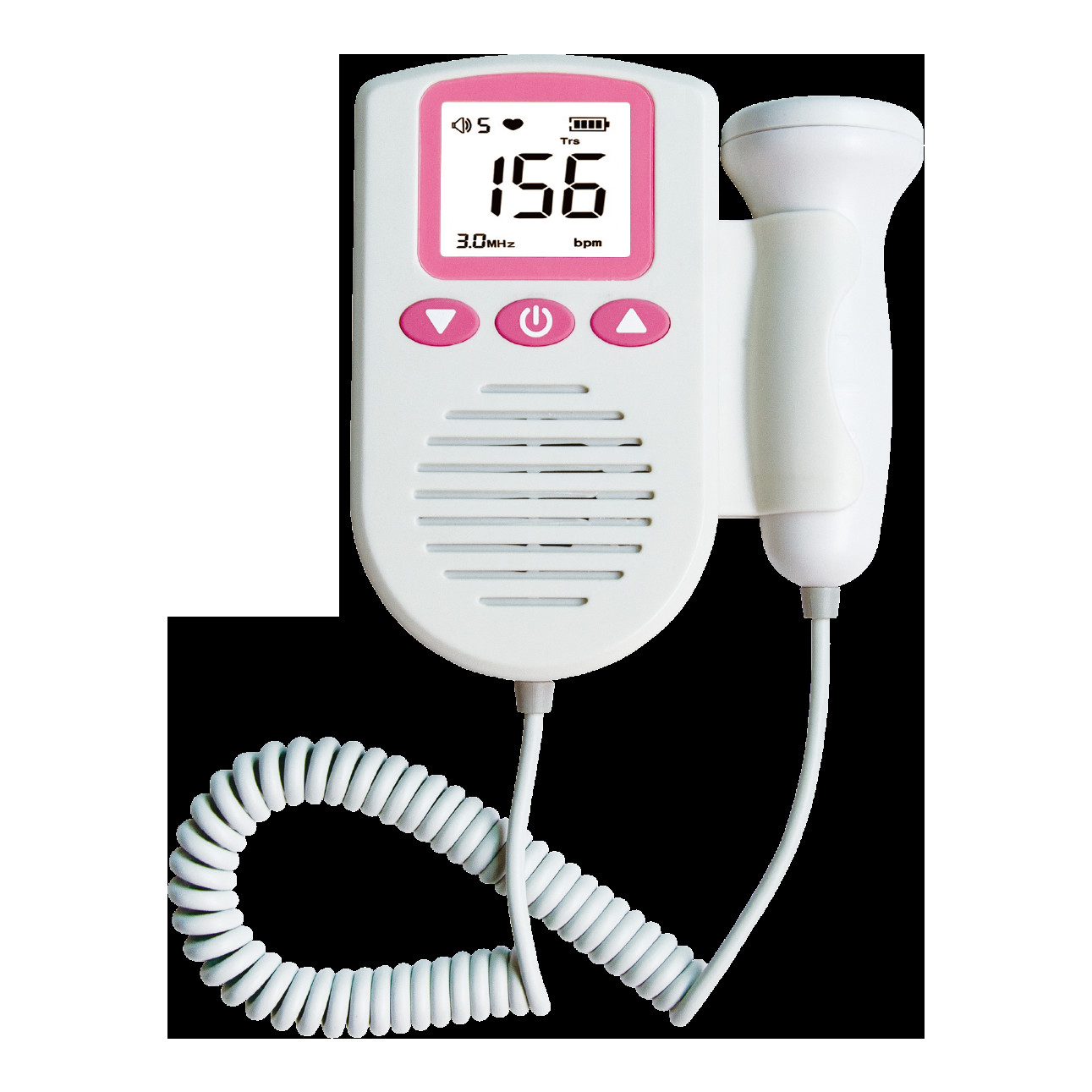 No Radiation Home Pregnancy Doppler Fetal Heart Rate Monitor LCD Display