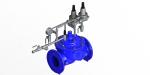 EPDM Rubber Flange End Connection Surge Anticipating Control Valve For Water
