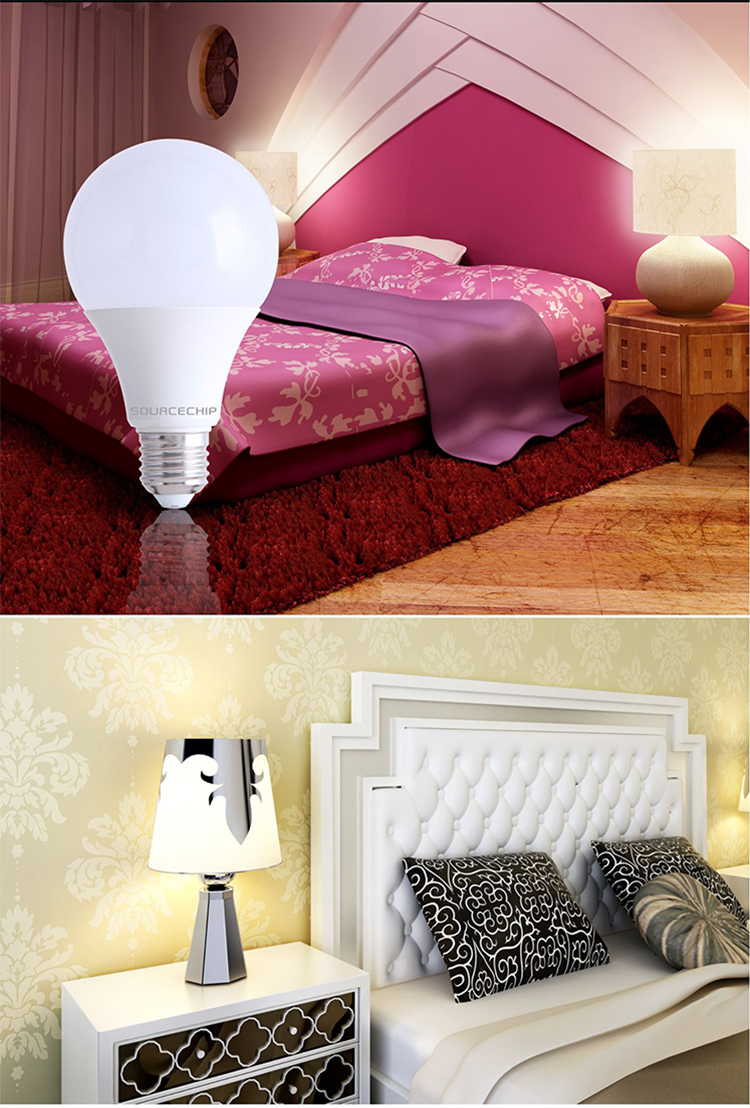 High quality 7W e27 LED bulb plastic housing led bulb made in China