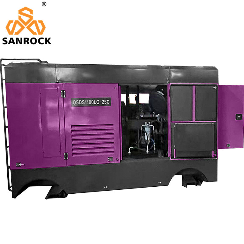 Mining Stationary Screw Air Compressor 25 Bar High Pressure Equipment