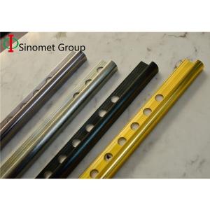 China Metal Material Aluminum Tile Trim  Customized For Wall Corner Edge Floor Transition on sale