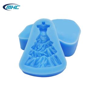 Quality Silicone Baking Utensils Handmade Diy Sustainable Dress Shape Cake Decorating Silicone Mold wholesale