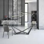 78x40x30inch Tempered Glass Dining Table Luxury Room Furniture
