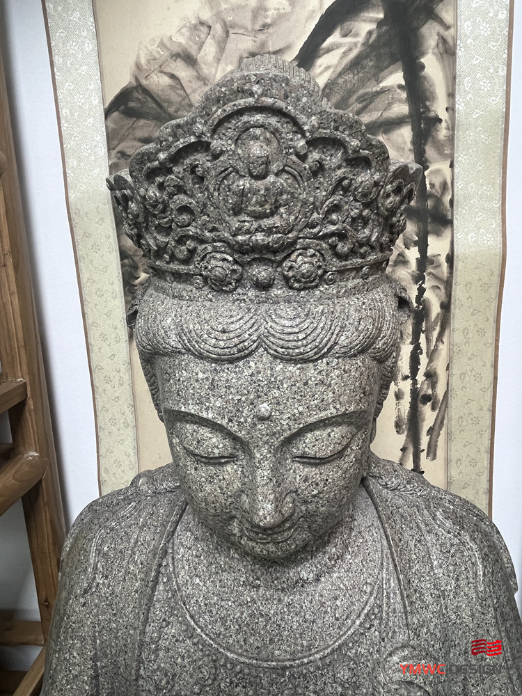 1 Color Marble Sculpture for Outdoor Stone Monument Production Custom Figure Buddha