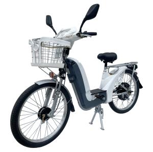 Quality 48V 350W Rear Hub Electric Bicycle 24 Inch Single Speed E Bike With LCD Display wholesale