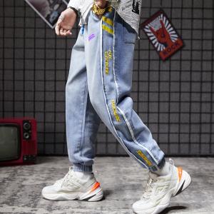 Quality Clothing manufacturers for small orders 100% Cotton Enzyme Wash Men Pants Male Sports Hip Hop Baggy Pants wholesale