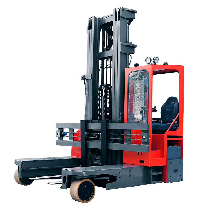 3Ton 4Ton Electric Multi Directional Forklift With Closed Cabin And USA CURTIS Controller