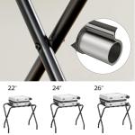 Metal foldable carrying case bracket