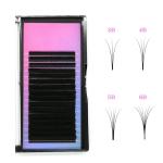 black Cruelty Free 15mm Classic Lash Extensions 13 rows