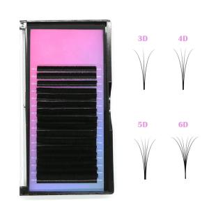 Quality black Cruelty Free 15mm Classic Lash Extensions 13 rows wholesale
