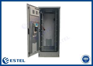 Quality Galvanized Steel Outdoor Telecom Enclosure 19 Inch Double Door Communication Rack wholesale