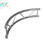 Silver Aluminum Arch Truss Roof Curved Lighting Truss Exhibition Use