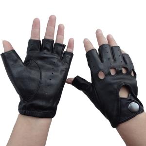 Quality New design custom fingerless leather gloves wholesale