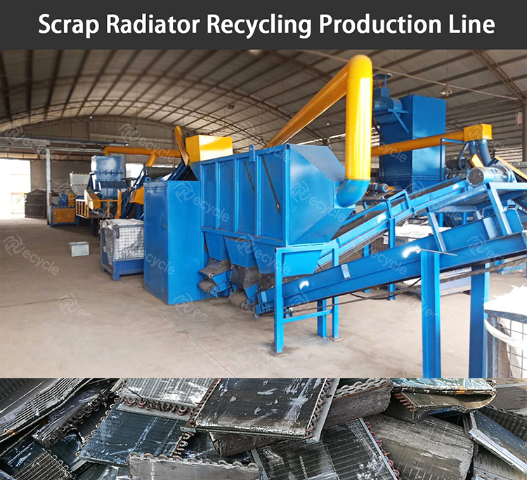 180-280KW Scrap Car Radiator Separator Machine Recycle Aluminum Copper Iron with Ease