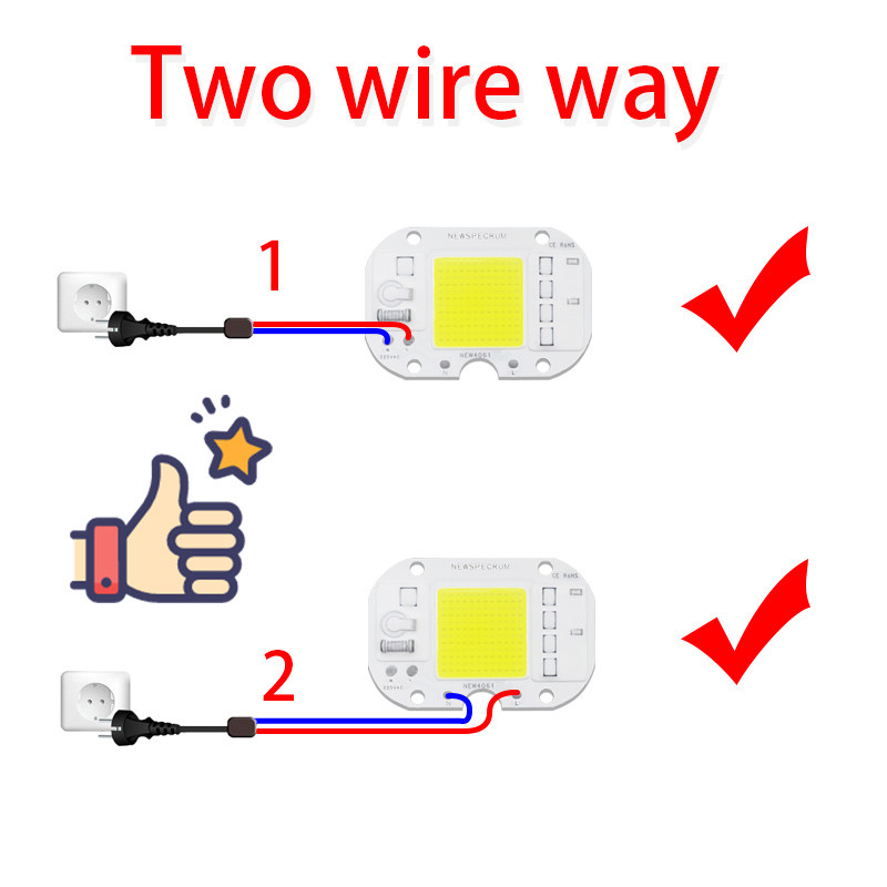 Customized Brightness Chip LED COB Module Driverless Lamp Beads For Foold Light