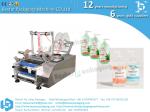 Automatic bottle labeling machine, adhesive sticker labeling