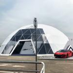 Clear Window 30m PVC Geodesic Big Dome Tent Outdoor Vehicle Exhibition SGS