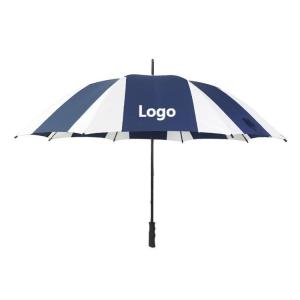 Quality Polyester / Pongee Fabric Corporate Branded Golf Umbrellas With Plastic Handle wholesale