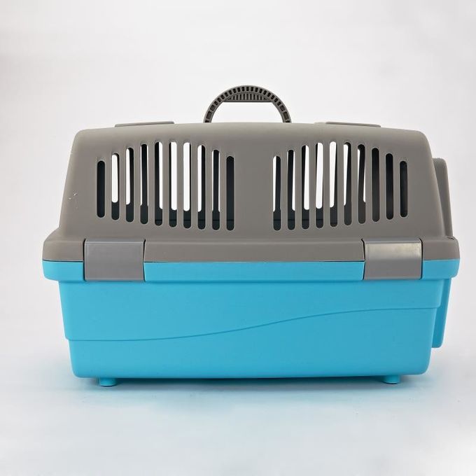 Flight Transport Plastic Dog Travel Crate Small Middle Animal Carrier 37*37*58cm