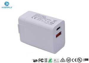 China Dual USB Travel Type C PD Qualcomm Wall Power Adapter Charger on sale